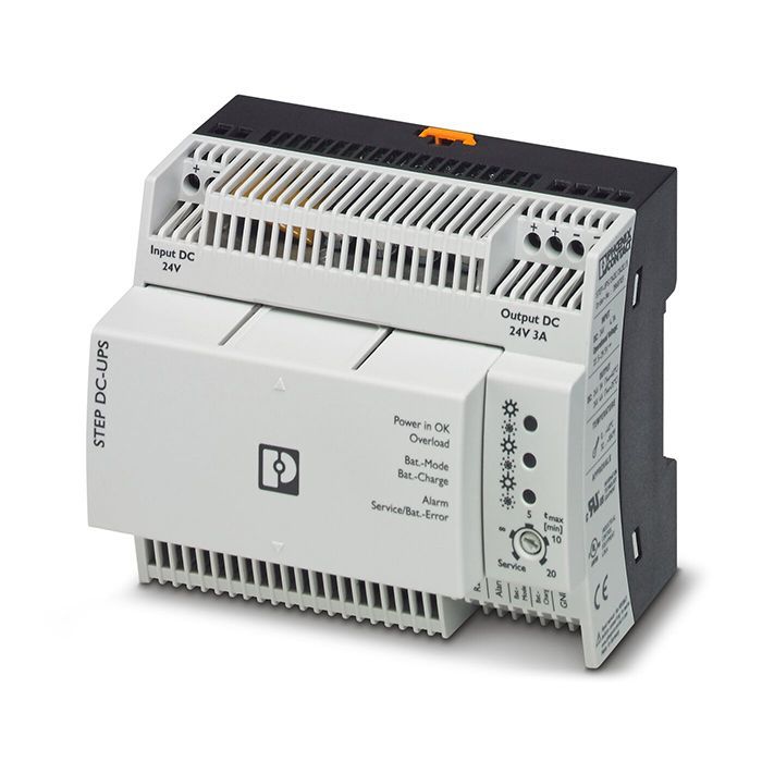 На фото: ИБП Phoenix Contact QUINT UPS step-ups/24dc/24dc/3/46wh 