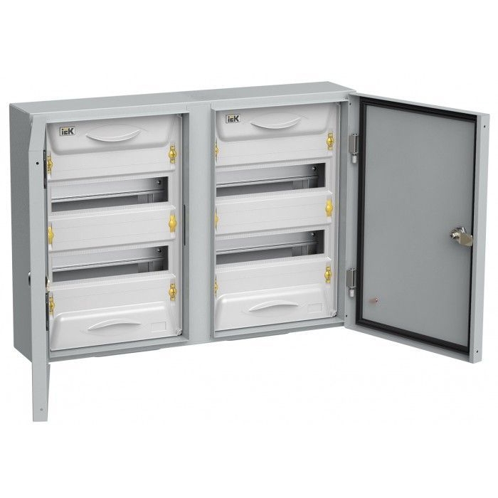 На фото: корпус металлический mkm11-n-2x24-54-z-u IEK (ИЭК) - щит ЩРН