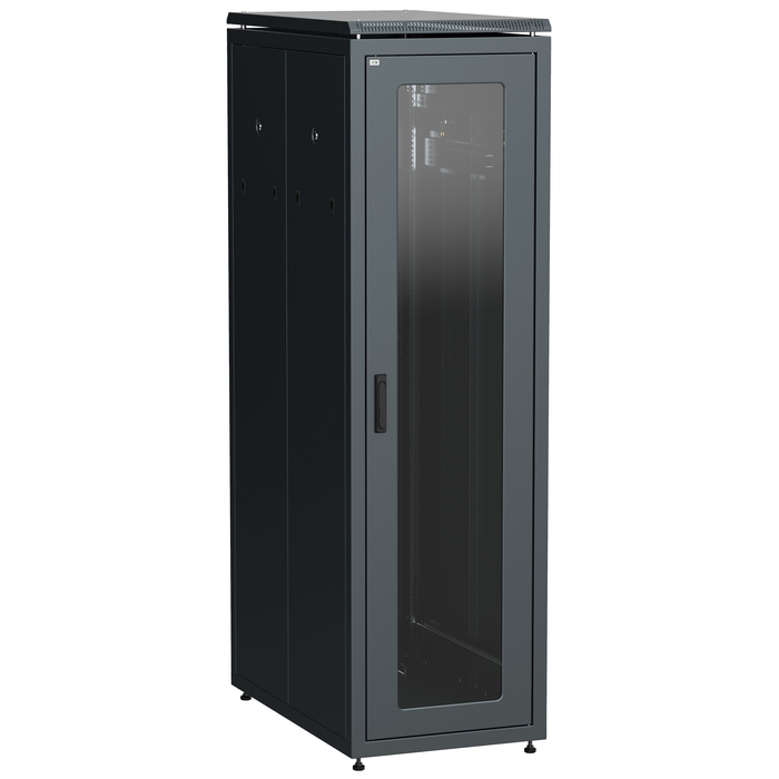 На фото: шкаф сетевой напольный ln05-42u81-gp ITK LINEA N бренда IEK (ИЭК)