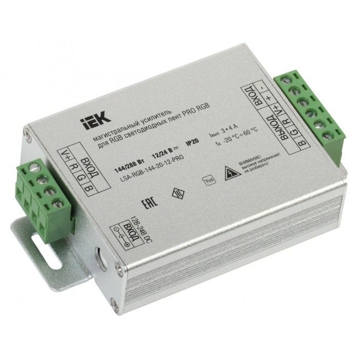На фото: лента светодиодная lsa-rgb-144-20-12-pro IEK (ИЭК)