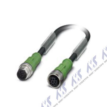 кабели с установленными разъемами sac-8p-m12ms/ 3,0-pvc/m12fs