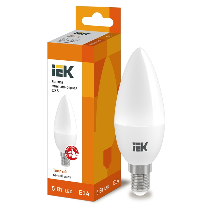 На фото: LED лампы и светильники lle-c35-5-230-30-e14 IEK (ИЭК) 