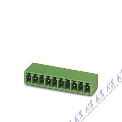 На фото: штекерные разъемы для печатных плат emc 1,5/10-g-3,5 Phoenix Contact