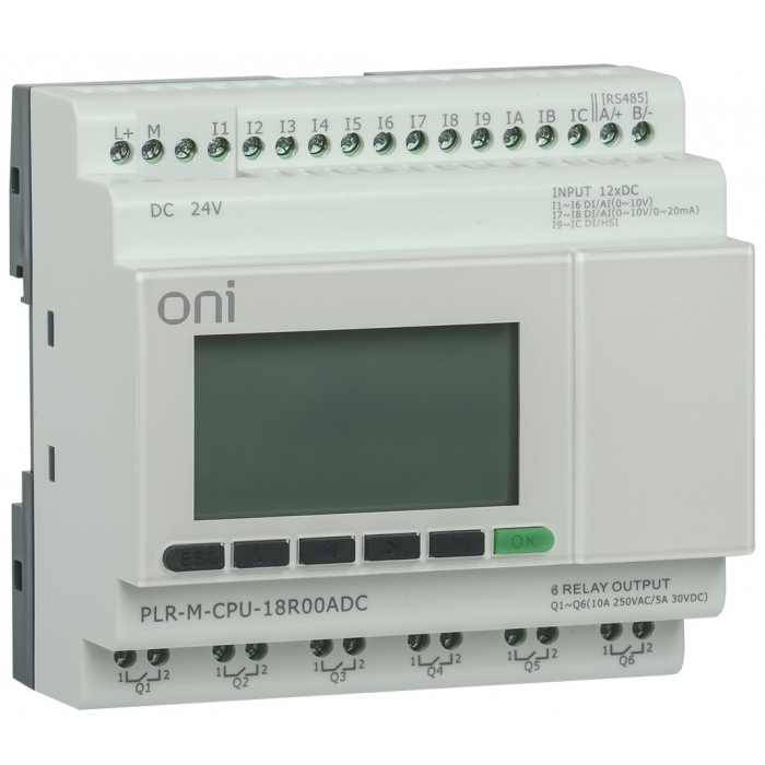 Программируемые логические контроллеры plr-m-cpu-18r00adc 