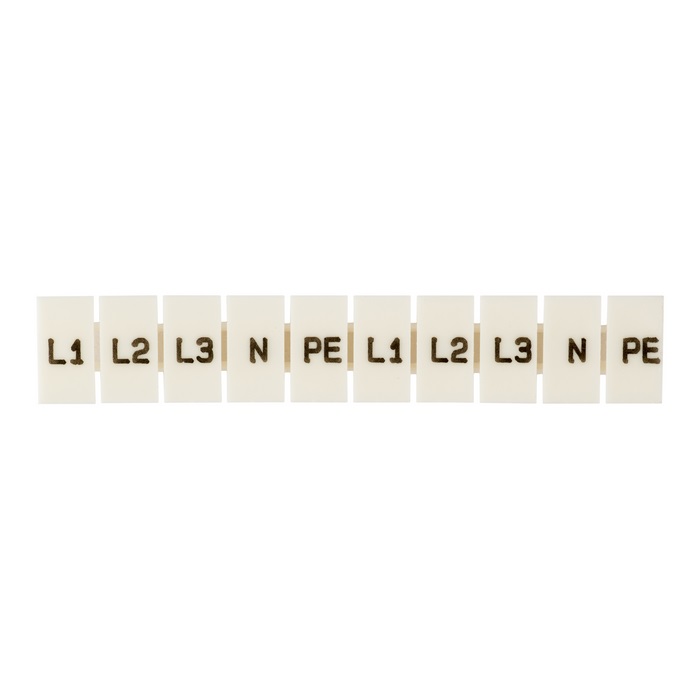 На фото: маркеры для jxb-st 1,5 с символами "l1, l2, l3, n, pe" (100 шт.) ekf ЭКФ