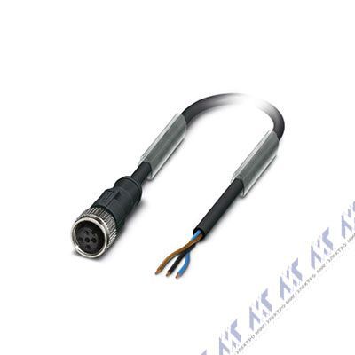 кабели с установленными разъемами sac-3p-10,0-pvc/m12fs bk