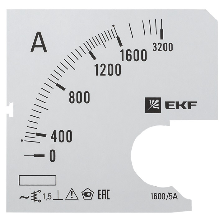 На фото: шкала сменная для a961 1600/5а-1,5 ekf ЭКФ (ЕКФ)