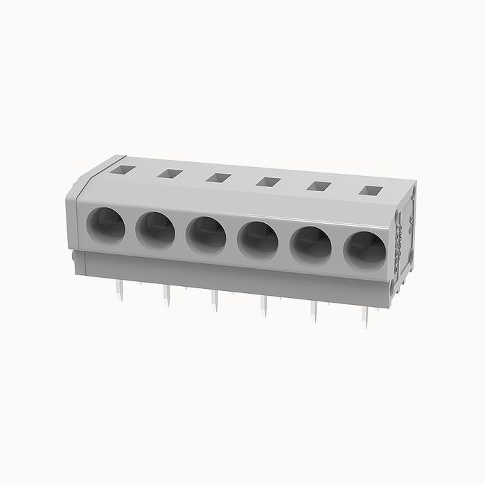 На фото клеммник нажимной на плату DG235W-5.0-06P-11-00Z(H) DEGSON (Дегсон) 