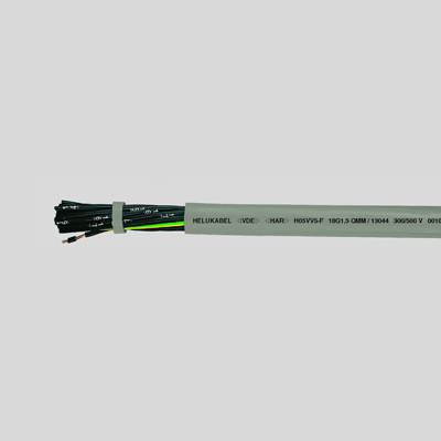На фото: контрольный кабель с медными жилами h05vv5-f (nyslyo-jz) 5g1 кв.мм HELUKABEL (Хелукабель)