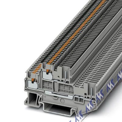 На фото: многоуровневые клеммы Phoenix Contact pttb 1,5/s/2p-pv с зажимом push-in