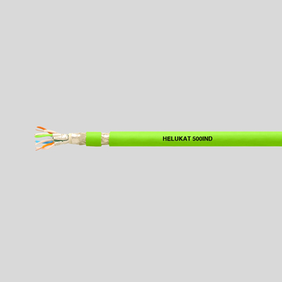 На фото: EtherNet кабель автоматизации s/ftp 4x2xawg22/1 pvc green Helukabel 