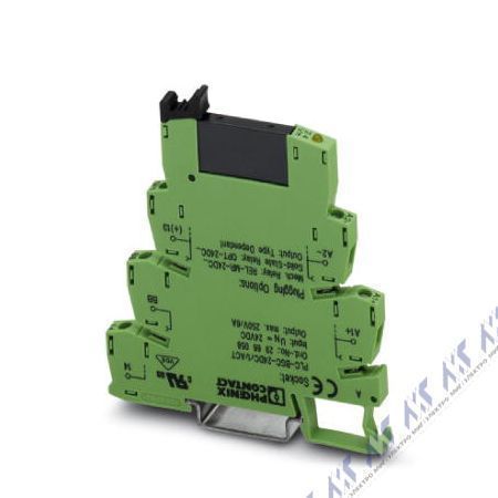 На фото: реле PHOENIX CONTACT PLC plc-osp- 5dc/ 24dc/ 2/act (интерфейсные модули реле)