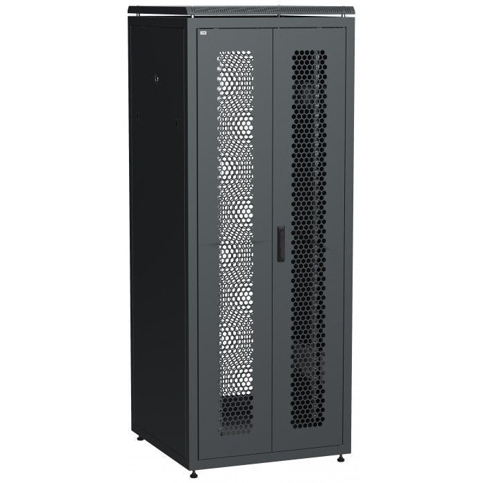 На фото: шкаф сетевой напольный ln35-33u8x-d2p ITK LINEA N бренда IEK (ИЭК)