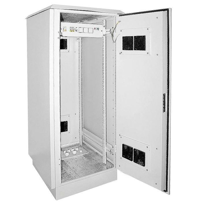 На фото: шкаф уличный 19” lo35-33u78-mm55 ITK LINEA O бренда IEK (ИЭК) 