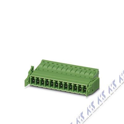 На фото: штекерные разъемы для печатных плат ifmc 1,5/10-st-3,5-rf Phoenix Contact