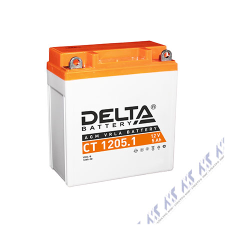 На фото: аккумуляторы ct 1205.1 DELTA (АКБ ДЕЛЬТА)