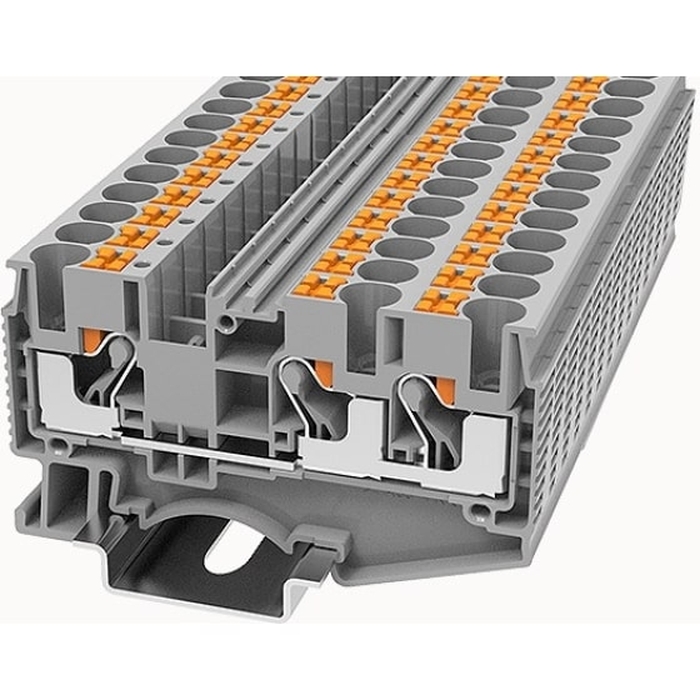 На фото: проходные клеммы dc10-tw-01p-11-00z(h) DEGSON (Дегсон) 
