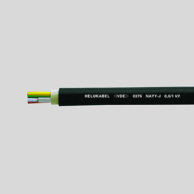 На фото: силовой кабель медный nayy-j 4x185 кв.мм/se HELUKABEL