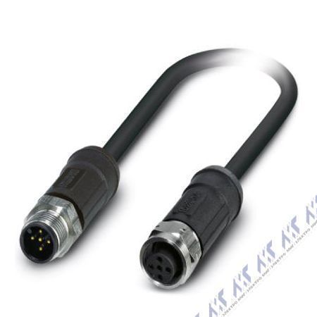 кабели с установленными разъемами sac-5p-m12ms/5,0-28x/m12fsshod