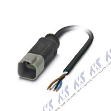 кабели с установленными разъемами sac-4p-dtms/ 5,0-pur