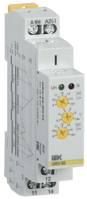 На фото: реле ONI orv-02-dc12 (IEK) 
