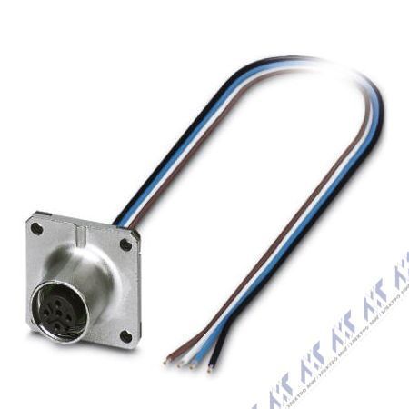 встраиваемые разъемы sacc-sq-m12fs-4con-25f/0,5