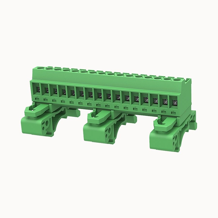 На фото клеммник нажимной на плату 2EDG-UDB-5.08-16P-14-00Z(H) DEGSON (Дегсон) 