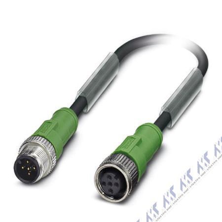 кабели с установленными разъемами sac-5p-m12ms/5,0-pur/m12fs