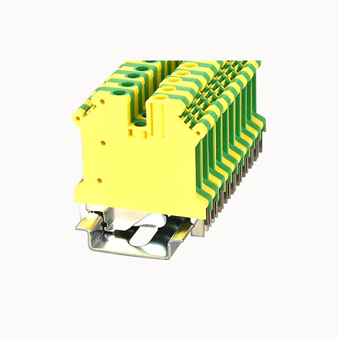 На фото: Клеммы заземления pc4-pe-01p-1y-00a(h) DEGSON (Дегсон) 