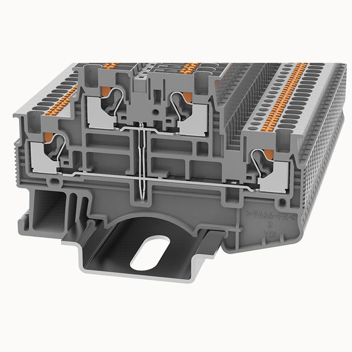 На фото: пружинные клеммы dskk1.5-pv-01p-11-00z(h) DEGSON (Дегсон) 