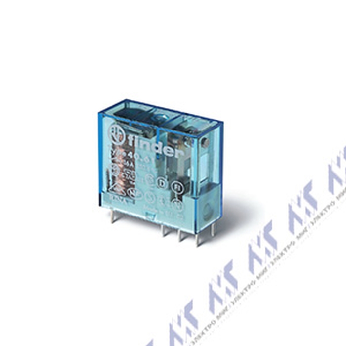 На фото: реле FINDER серии 40. миниатюрные pcb реле (8-10-12-16 a) 40.61.9.012.0000