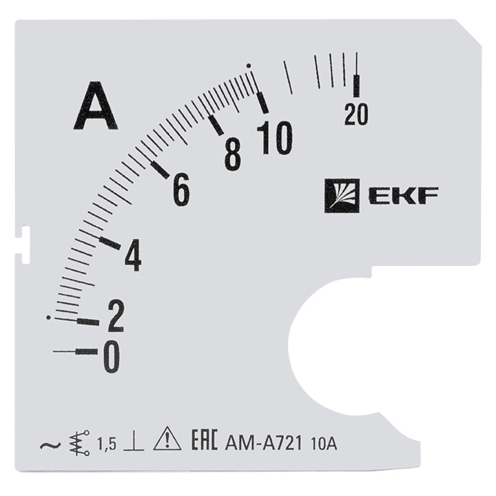 На фото: шкала сменная для a721 10/5а-1,5 ekf ЭКФ (ЕКФ)
