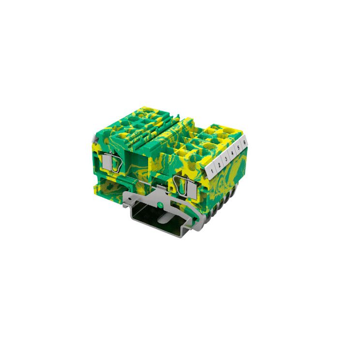 На фото: клеммы на DIN-рейку ws4-pe-01p-1c-100z(h) DEGSON (Дегсон) 