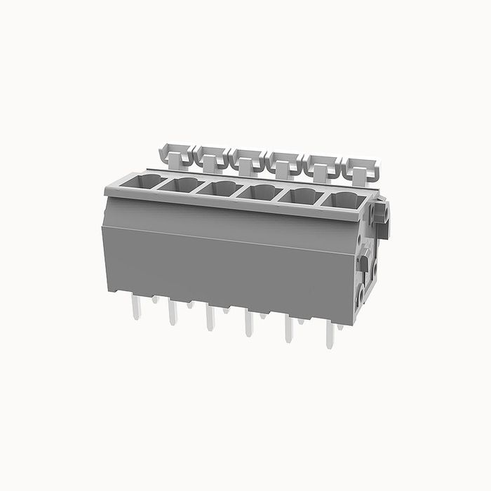 На фото клеммник нажимной на плату DG242V-5.08-06P-11-00Z(H) DEGSON (Дегсон) 