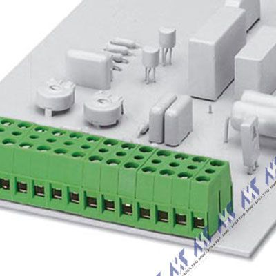 На фото: клеммные блоки для печатного монтажа kdsp 1,5/ 2 Phoenix Contact