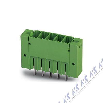 На фото: штекерные разъемы для печатных плат pcv 5/ 3-gf-7,62 Phoenix Contact