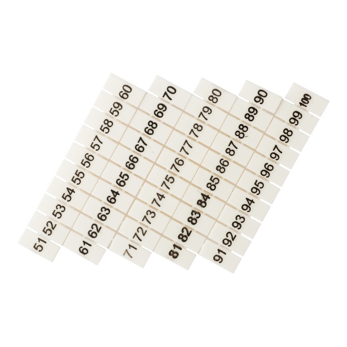На фото: маркеры для jxb-st 2,5 с нумерацией 50-100 (100 шт.) ekf ЭКФ