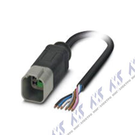 кабели с установленными разъемами sac-6p-dtms/ 1,5-pur