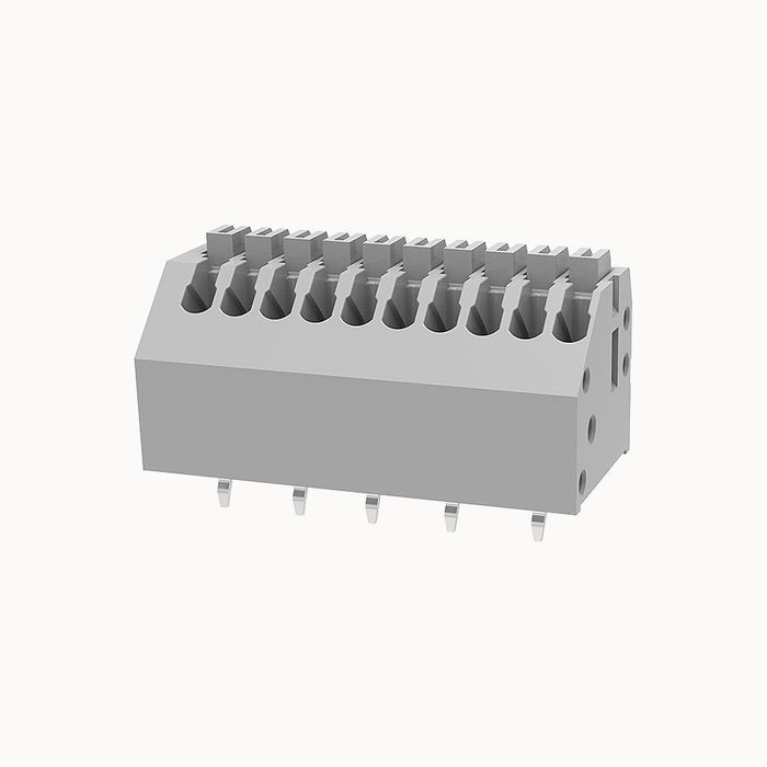 На фото клеммник нажимной на плату DG250-2.5-10P-11-01Z(H) DEGSON (Дегсон) 