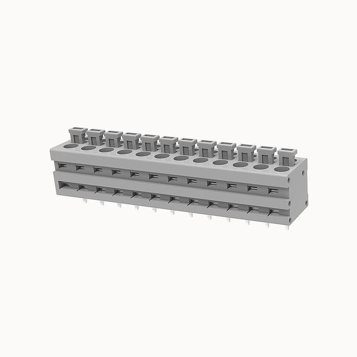 На фото клеммник нажимной на плату DG211V-5.0-12P-11-00Z(H) DEGSON (Дегсон) 