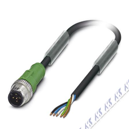кабели с установленными разъемами sac-5p-m12ms/10,0-pur