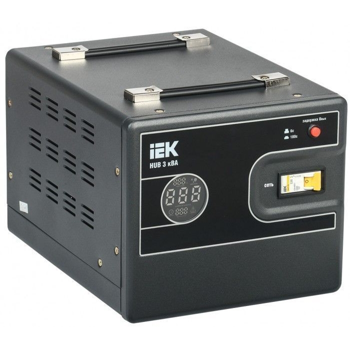 На фото: релейные стабилизаторы напряжения ivs21-1-003-13 IEK (ИЭК)