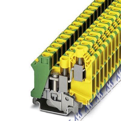 Заземляющие клеммы фото винтовой зажим uk 10-twin-pe