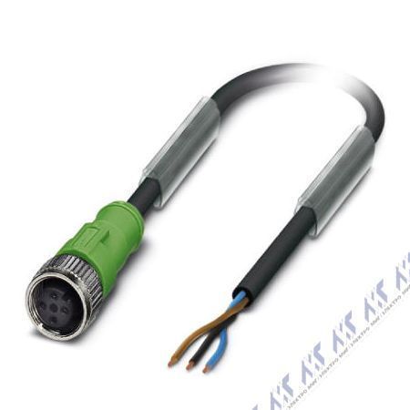 кабели с установленными разъемами sac-3p- 5,0-pur/m12fs b