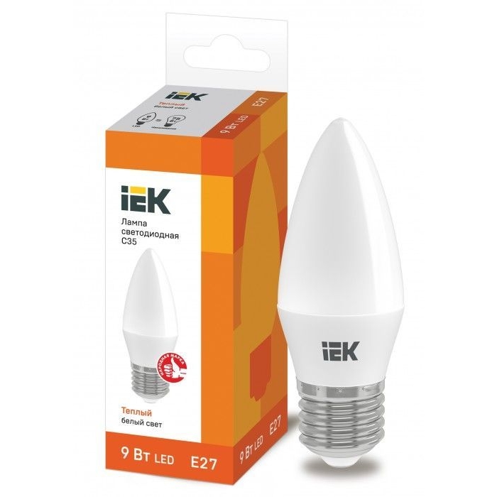 На фото: LED лампы и светильники lle-c35-9-230-30-e27 IEK (ИЭК) 