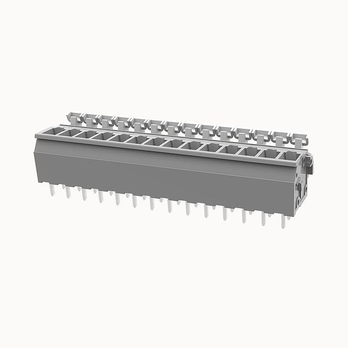На фото клеммник нажимной на плату DG242V-5.0-15P-11-00Z(H) DEGSON (Дегсон) 