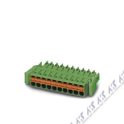 На фото: штекерные разъемы для печатных плат fmc 1,5/ 4-st-3,5-rf Phoenix Contact