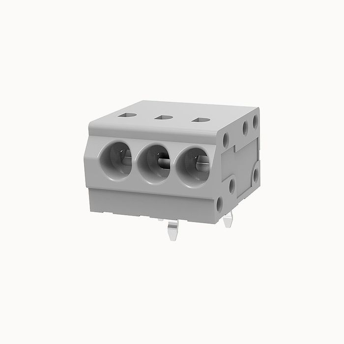 На фото клеммник нажимной на плату DG250W-3.5-03P-11-100Z(H) DEGSON (Дегсон) 