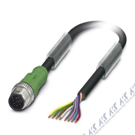 кабели с установленными разъемами sac-8p-m12ms/ 1,5-pur