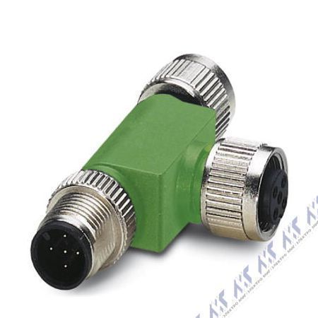 кабели с установленными разъемами sac-3p-m12t/2xm12 b pe